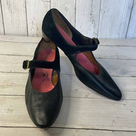 Vintage Nina Kitten Heel  Suede and Leather Mary Jane - Picture 10 of 13
